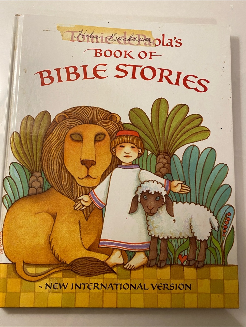 Book of Bible Stories - White Cover with Colorful Illustration
